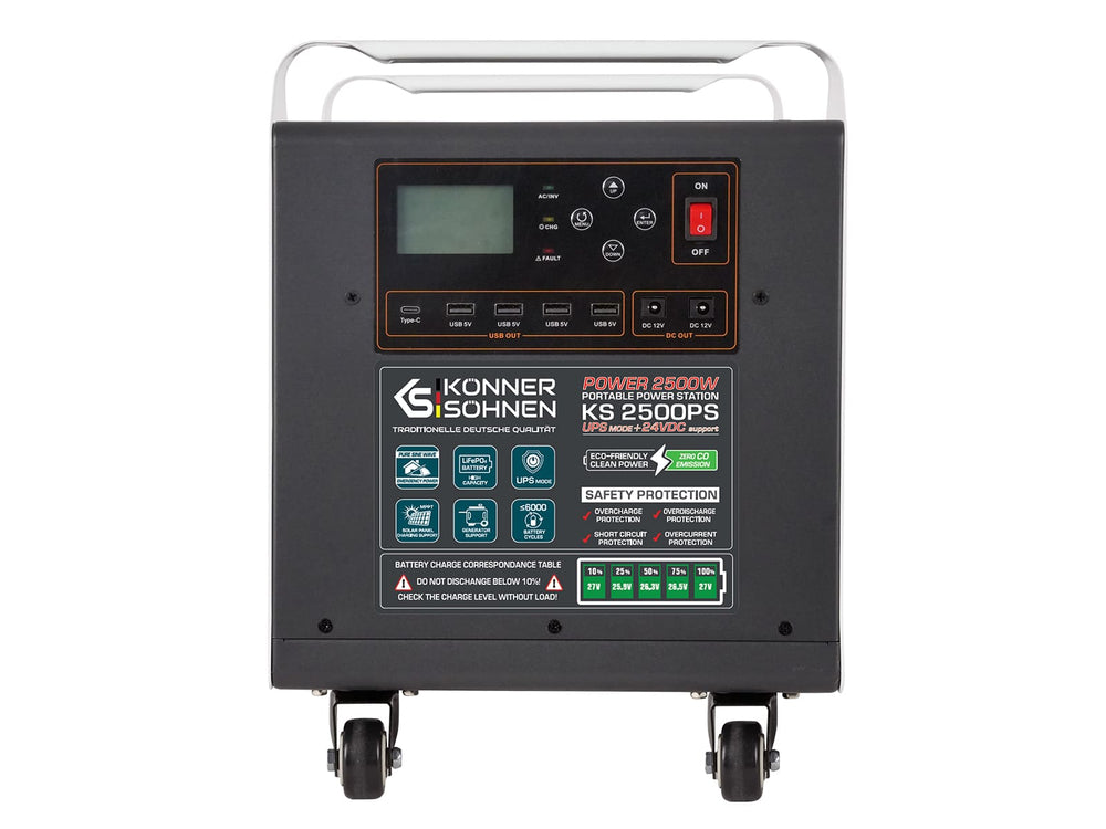 Station d’énergie portable KS 2500PS (Reconditionné – État excellent)