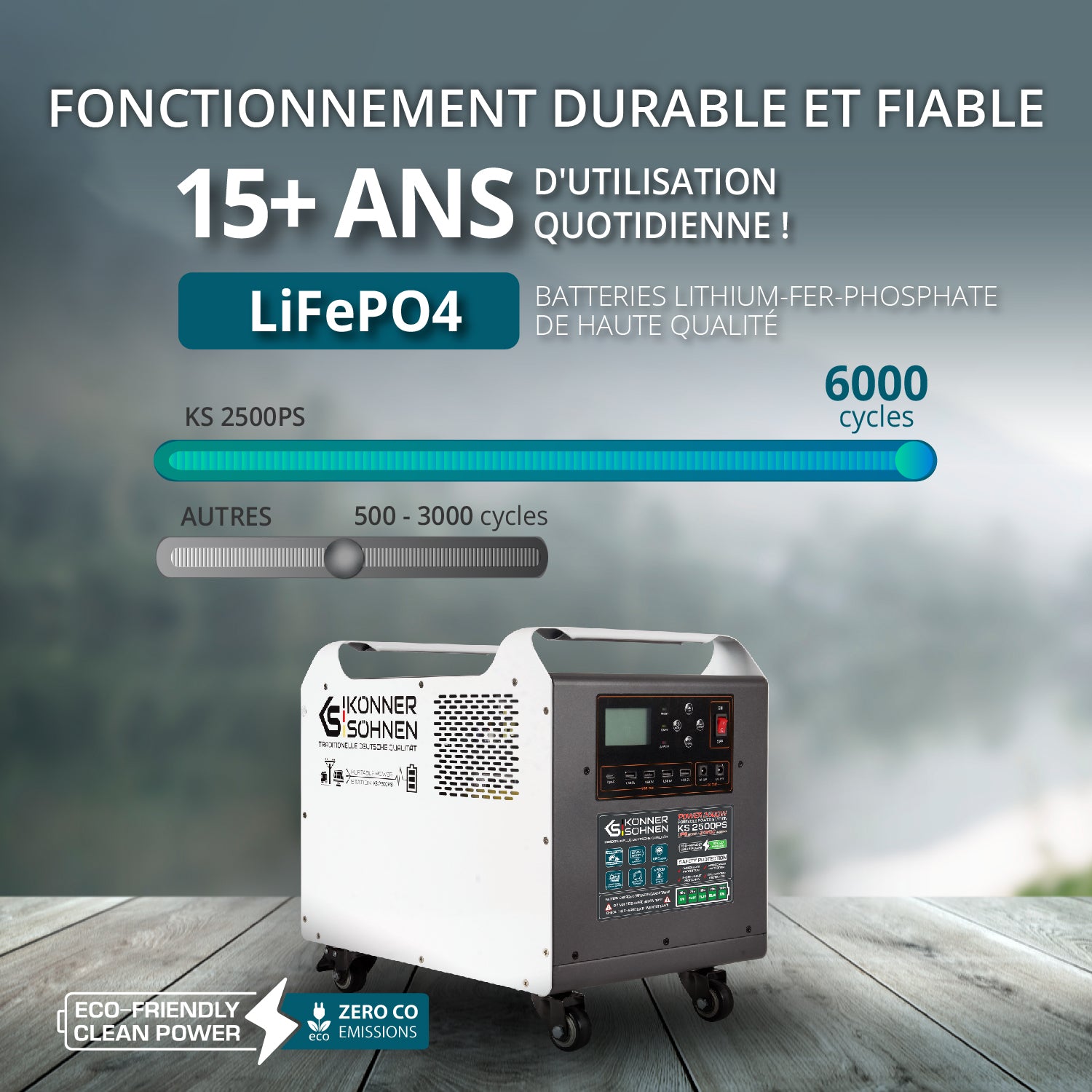 Centrale électrique portable, 500W - Könner Söhnen KS-500PS Centrale électrique portable, 500W - Könner Söhnen KS-500PS