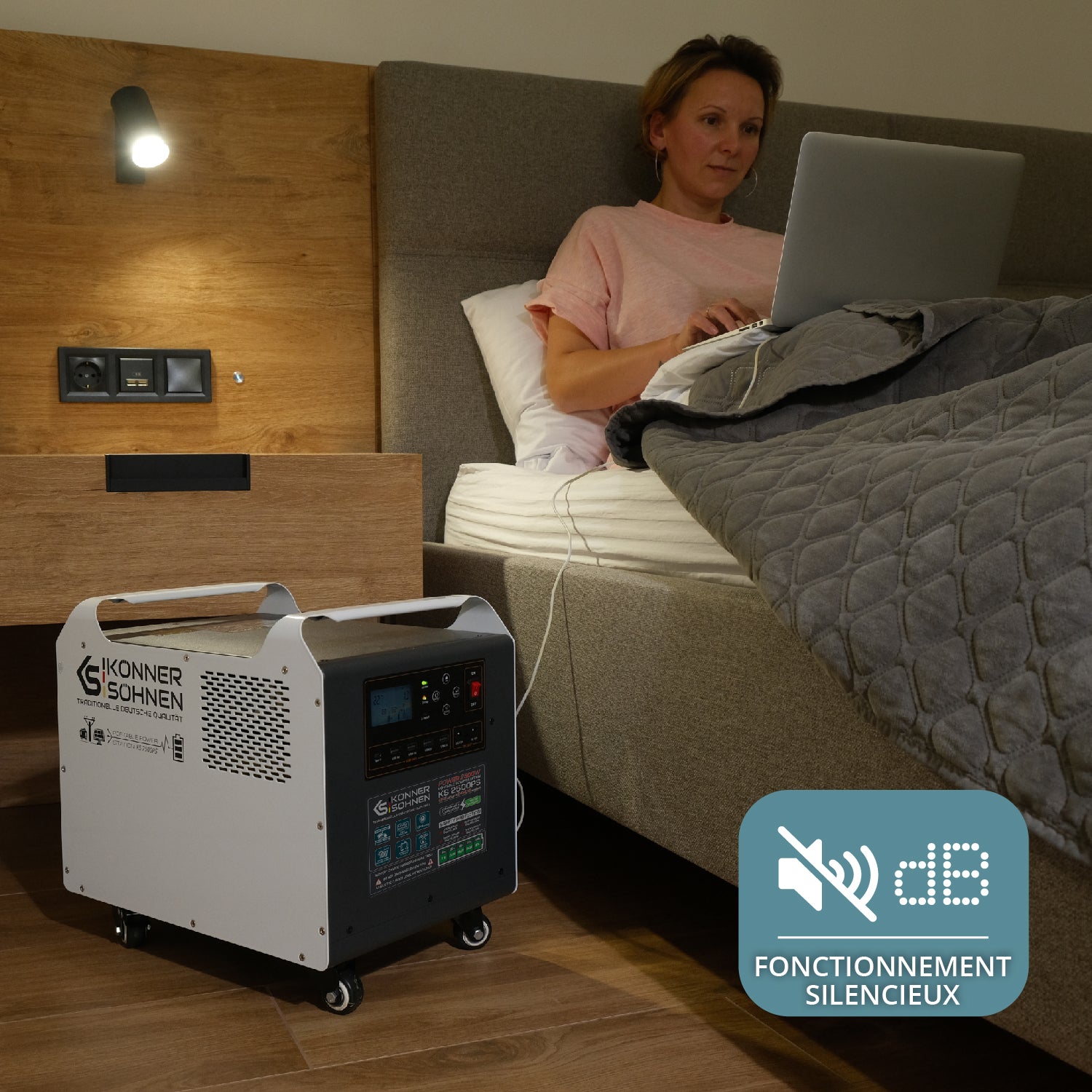 Centrale électrique portable, 2400W - Könner Söhnen KS 2400PS - Gamm vert Centrale électrique portable, 2400W - Könner Söhnen KS 2400PS - Gamm vert