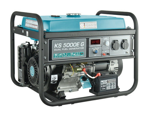 LPG/Benzine Generator "Könner & Söhnen" KS 5000E G