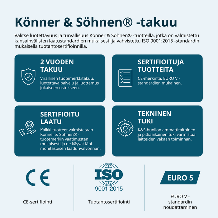 Inverterigeneraattori KS 9500iE S ATSR