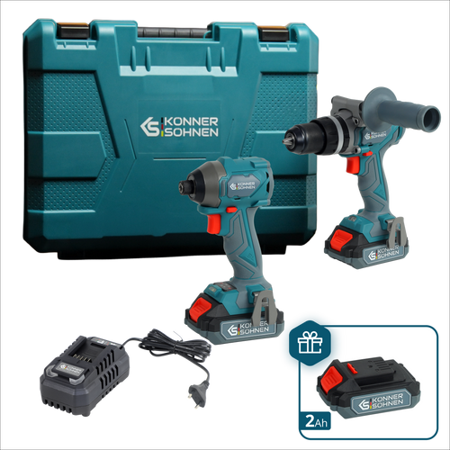 Ledningsfri Master Sæt 2i1 KS IDISD 20V SET 2 PLUS