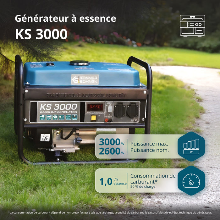 Gerador a gasolina "Könner & Söhnen" KS 3000
