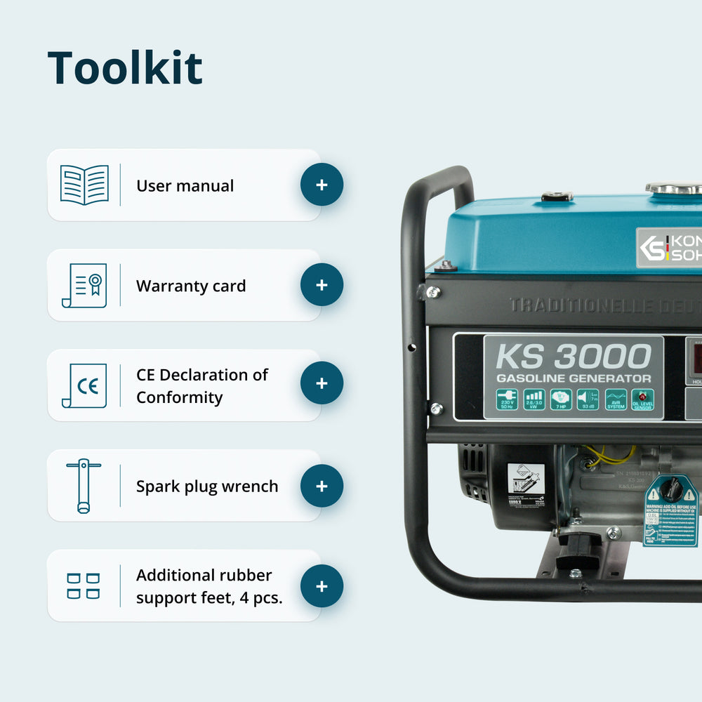 Gasoline generator "Könner & Söhnen" KS 3000