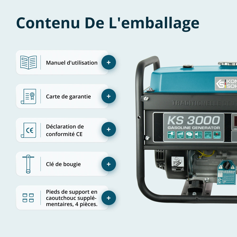 Gerador a gasolina "Könner & Söhnen" KS 3000