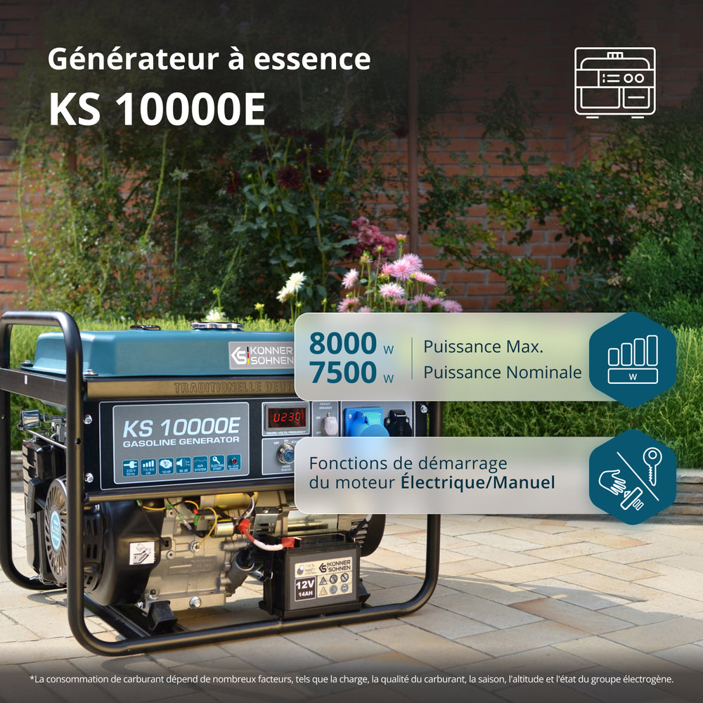 Bensinaggregat "Könner & Söhnen" KS 10000E