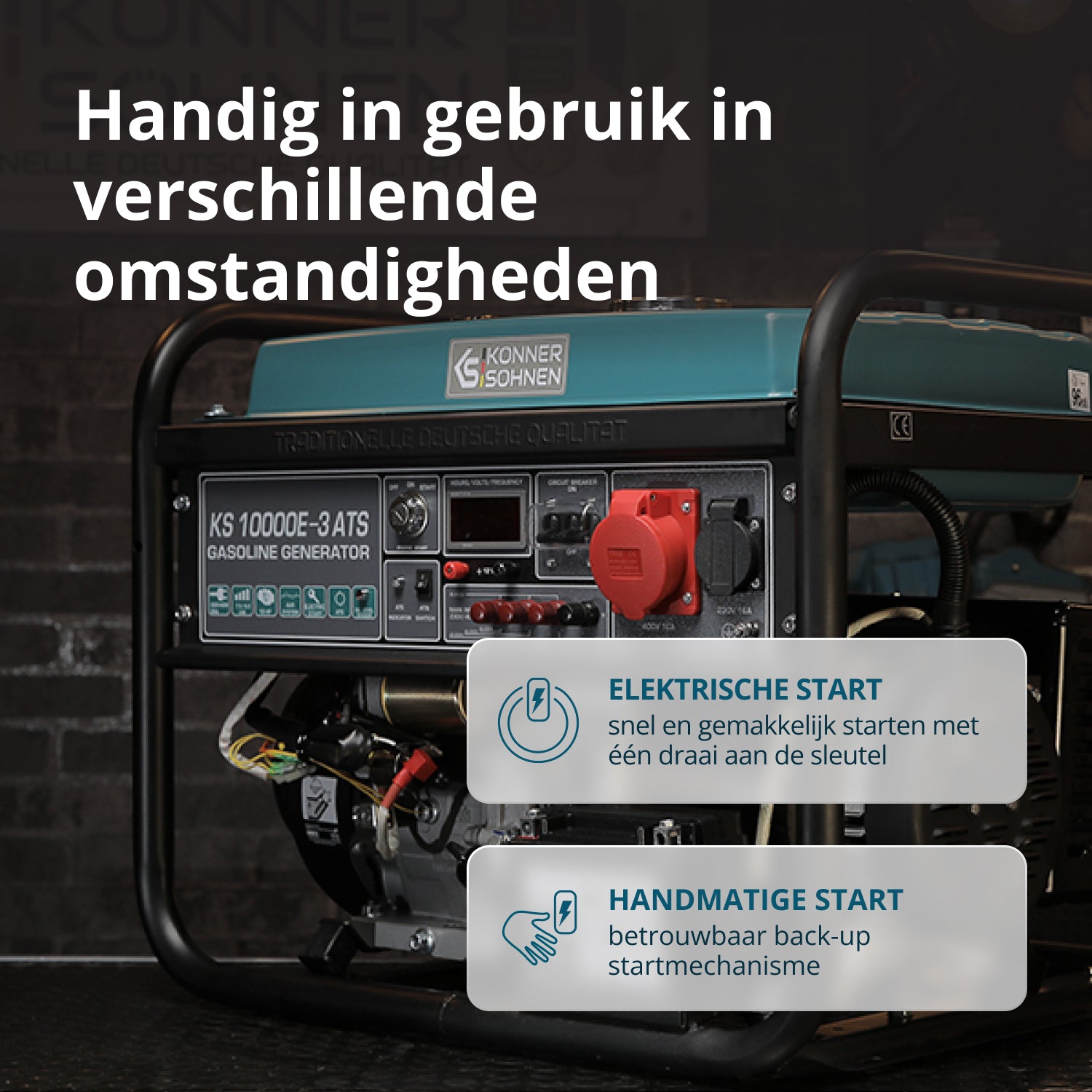 Benzinegenerator "Könner & Söhnen" KS 10000E-3 ATS