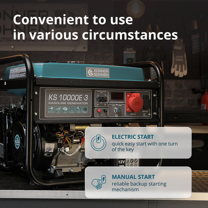 Gasoline generator "Könner & Söhnen" KS 10000E-3