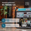 Gasoline generator "Könner & Söhnen" KS 10000E 1/3 thumbnail