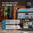 Generator benzynowy „Könner & Söhnen” KS 10000E 1/3 thumbnail