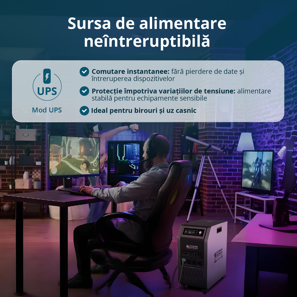 Stație de alimentare portabilă 3-ÎN-1 KS 5200PS