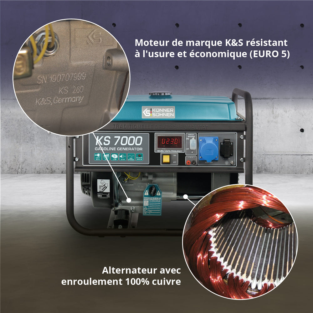Γεννήτρια βενζίνης «Könner & Söhnen» KS 7000