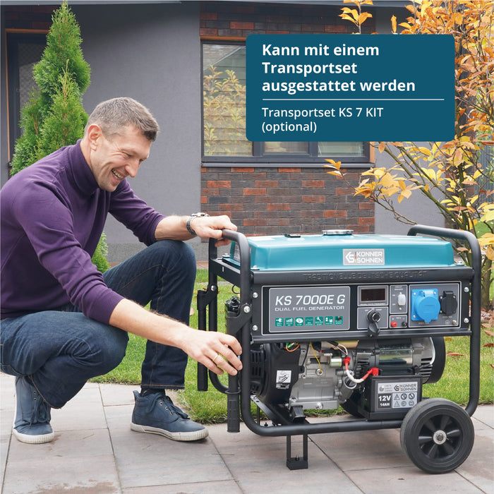 LPG/Benzin-Generator "Könner & Söhnen" KS 7000E G