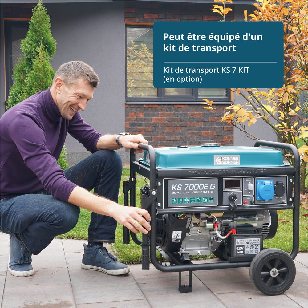 LPG/benzin generator "Könner & Söhnen" KS 7000E G