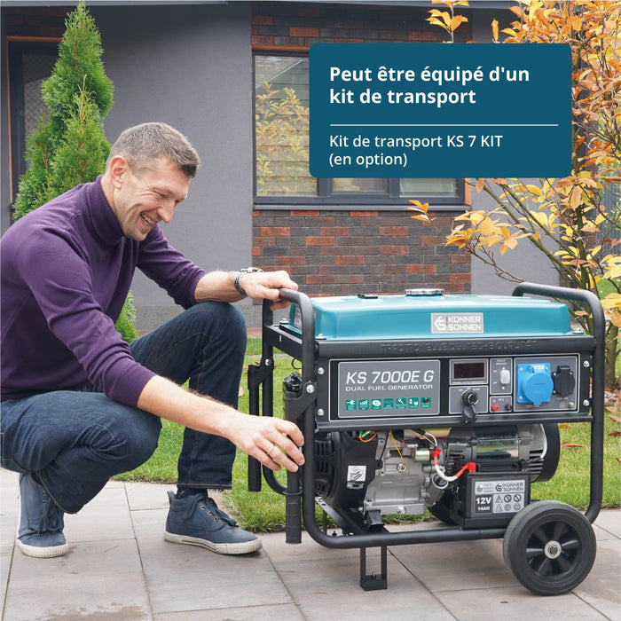 LPG/benzin generator "Könner & Söhnen" KS 7000E G
