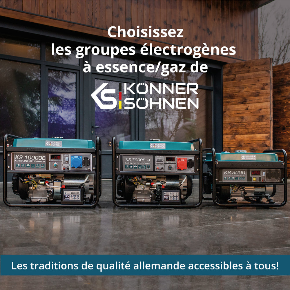 LPG/benzin generator "Könner & Söhnen" KS 7000E G