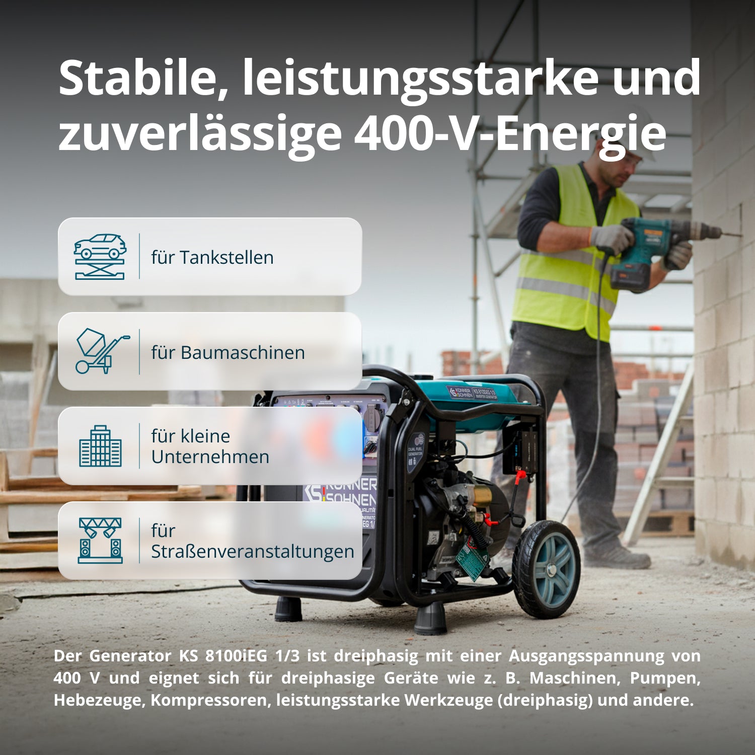 Inverter-Generator KS 8100iEG 1/3