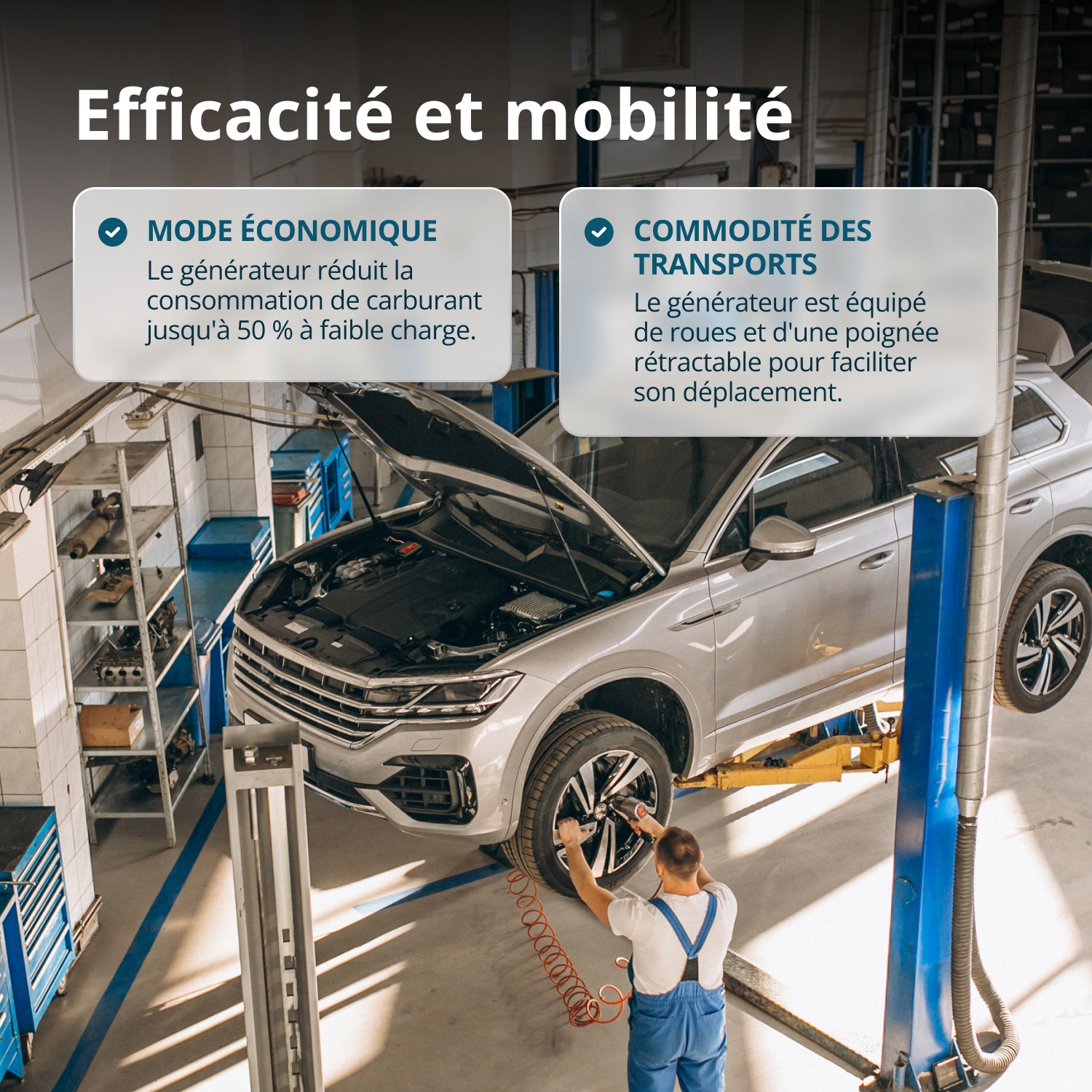 LPG/benzin inverteres generátor KS 8100iEG 1/3