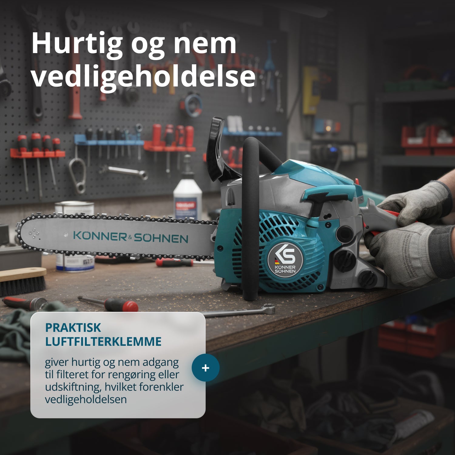 Benzinmotorsav KS CS18G-14C