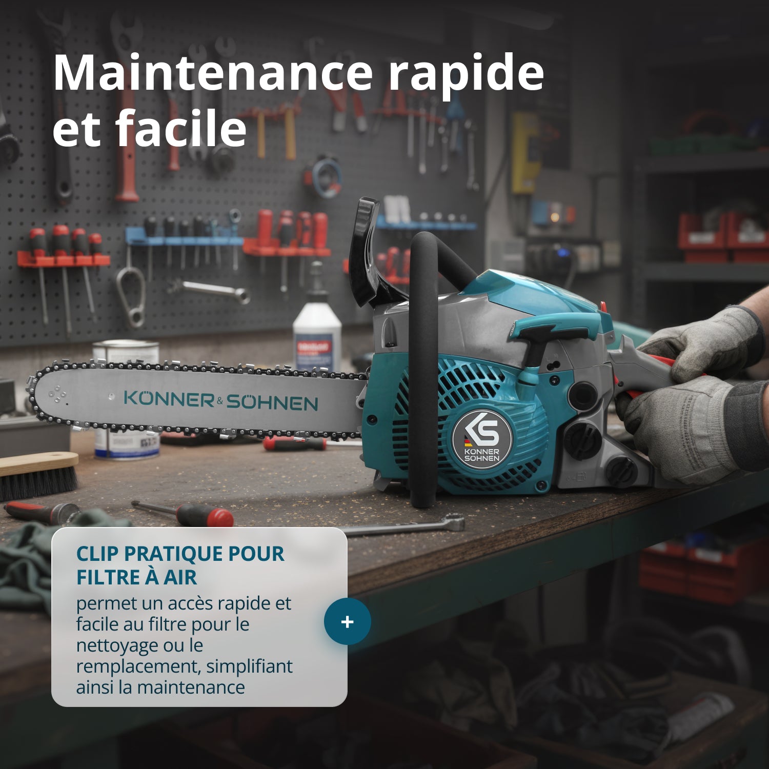 Bensindriven motorsåg KS CS18G-14C