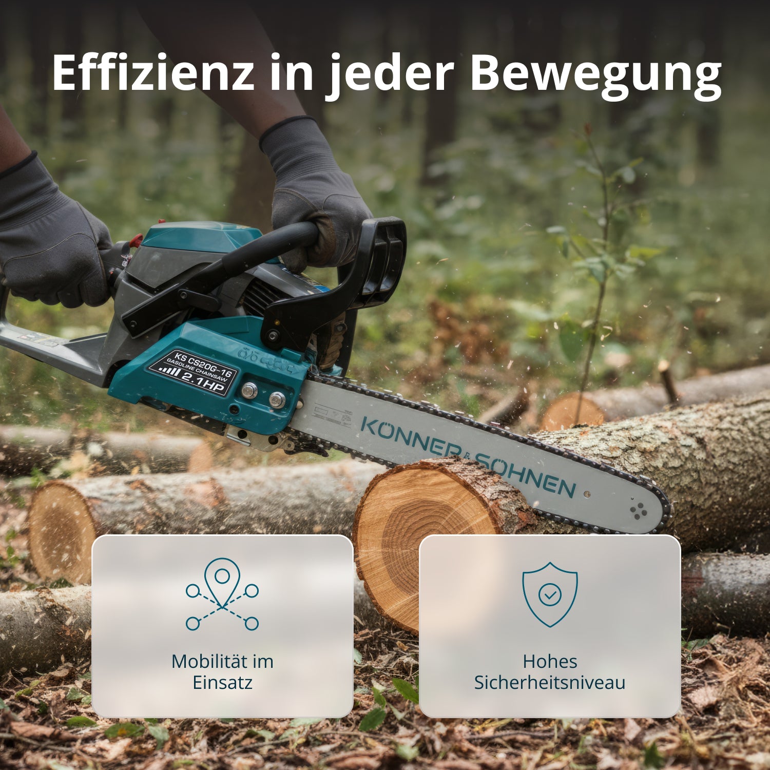 Benzin-Kettensäge KS CS20G-16