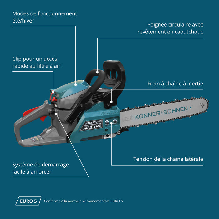 Benzínová motorová pila KS CS20G-16