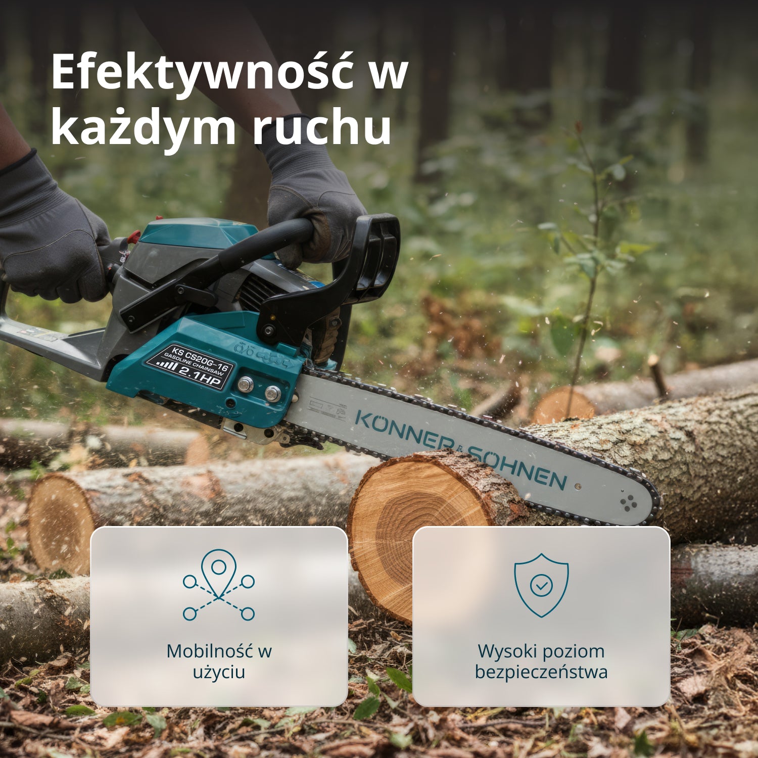 Tronçonneuse à essence KS CS20G-16