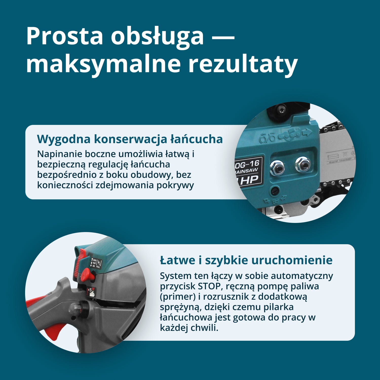 Tronçonneuse à essence KS CS20G-16