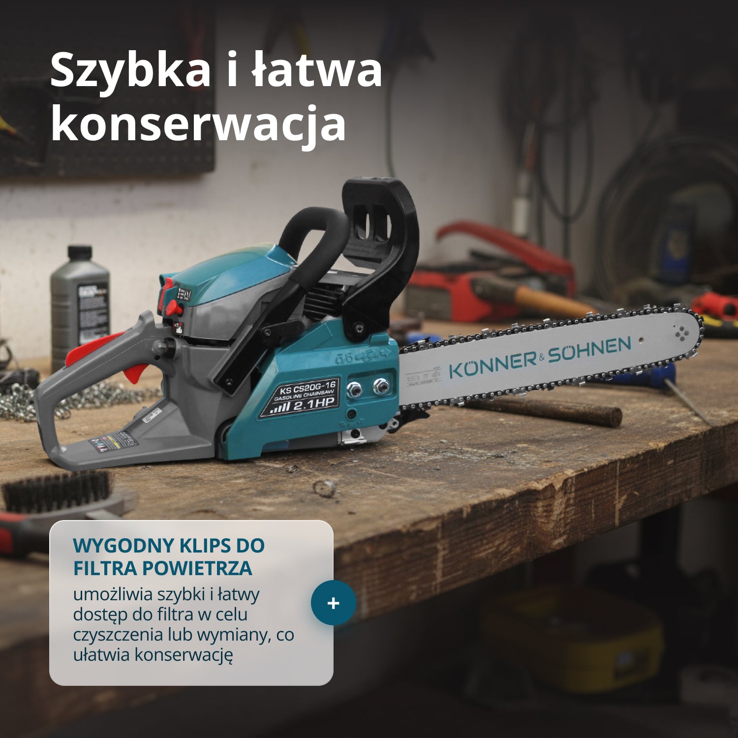 Tronçonneuse à essence KS CS20G-16