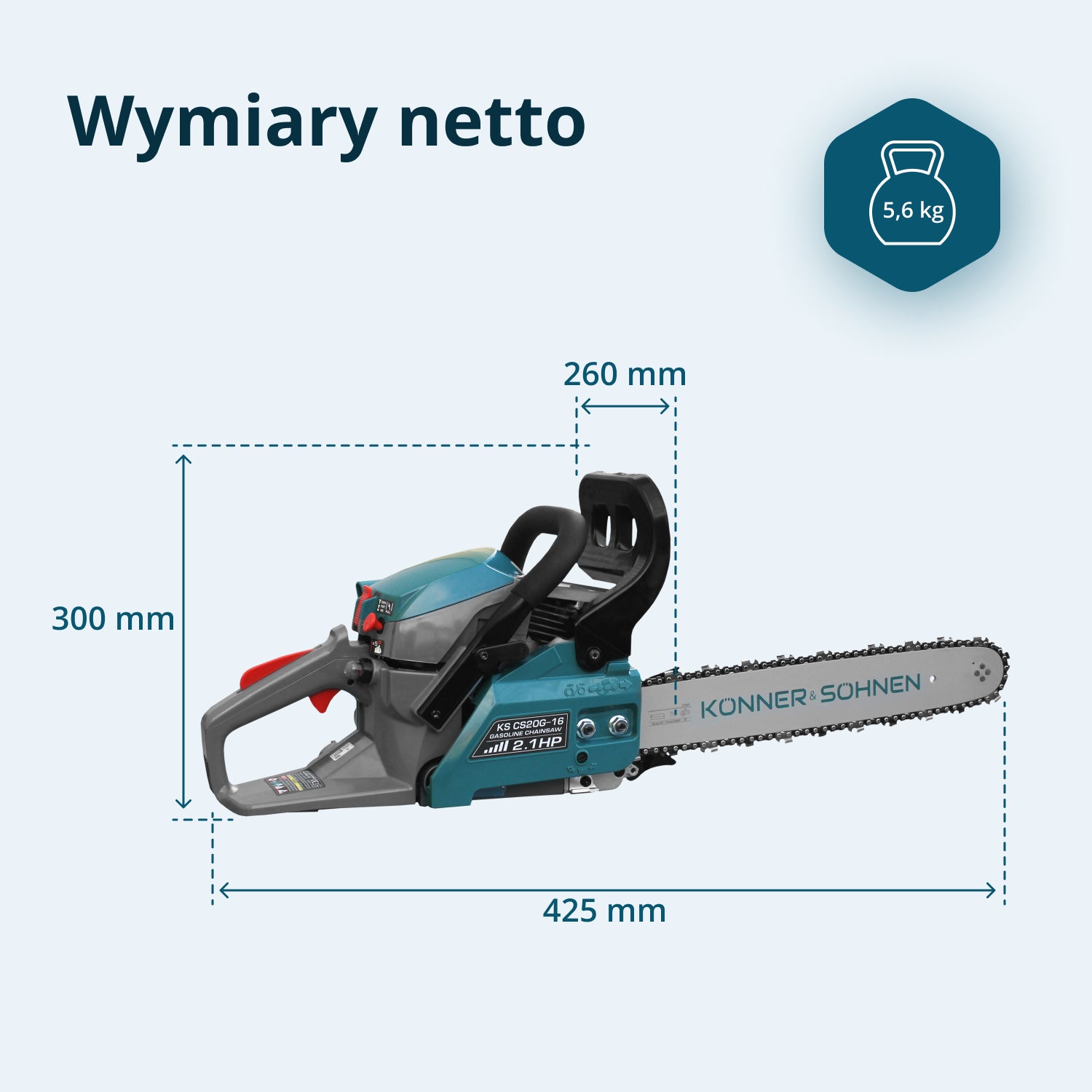 Tronçonneuse à essence KS CS20G-16