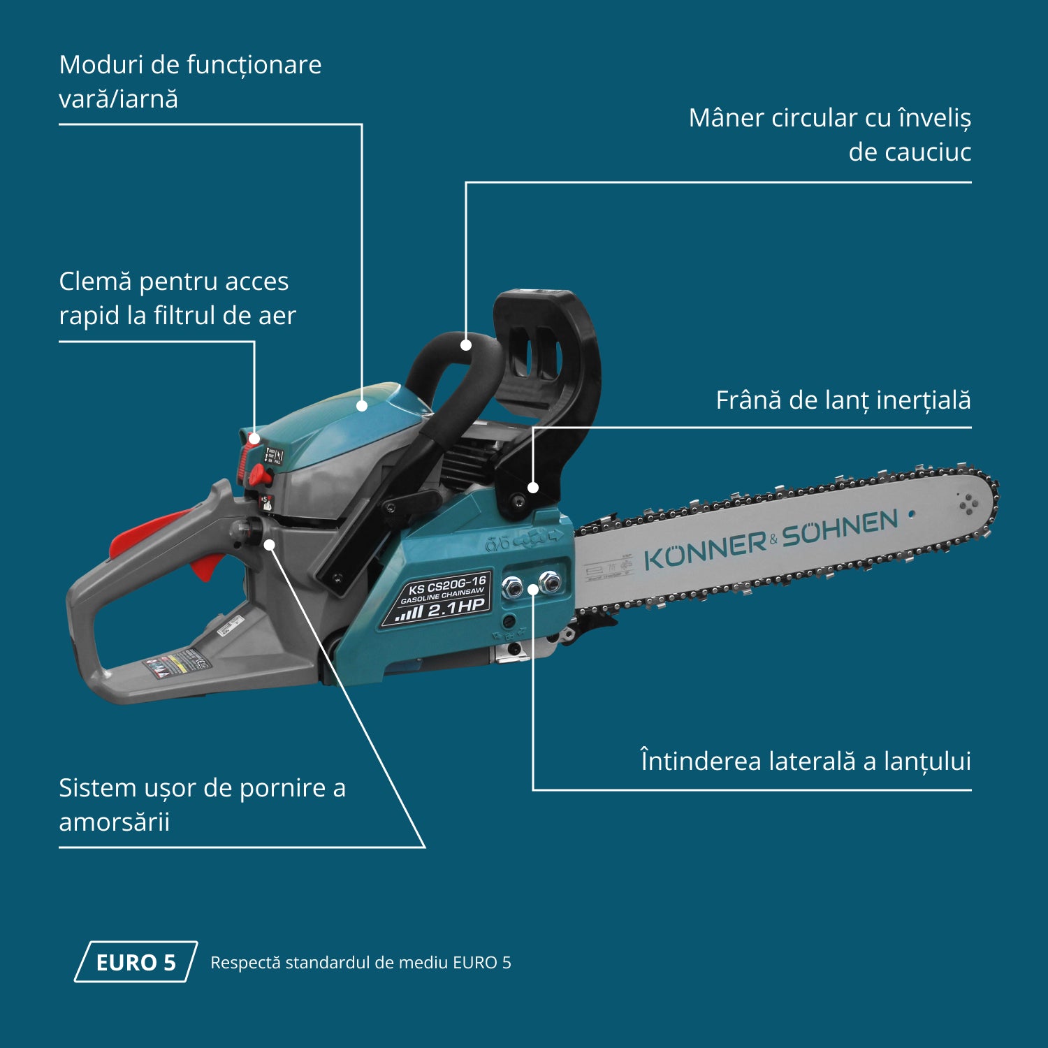 Tronçonneuse à essence KS CS20G-16