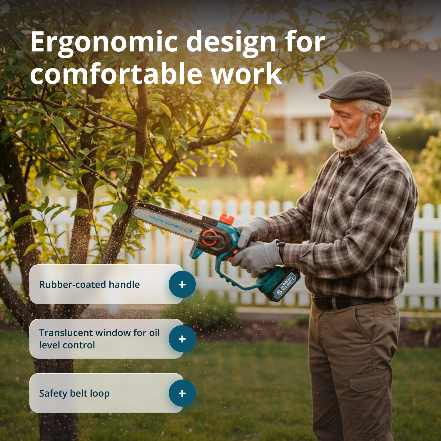 Cordless Mini Chainsaw KS MCS20V-8