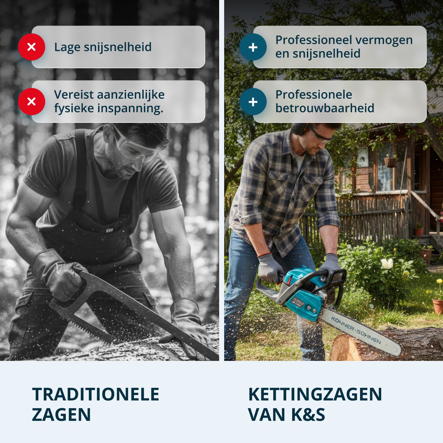 Benzinekettingzaag KS CS40G-20