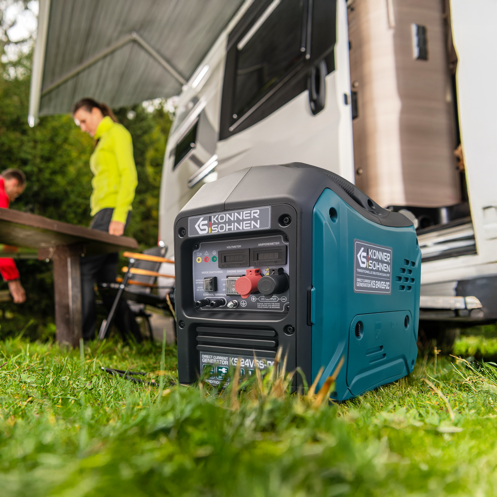 Generador de corriente continua con sistema dual de combustible KS 24VGS-DC