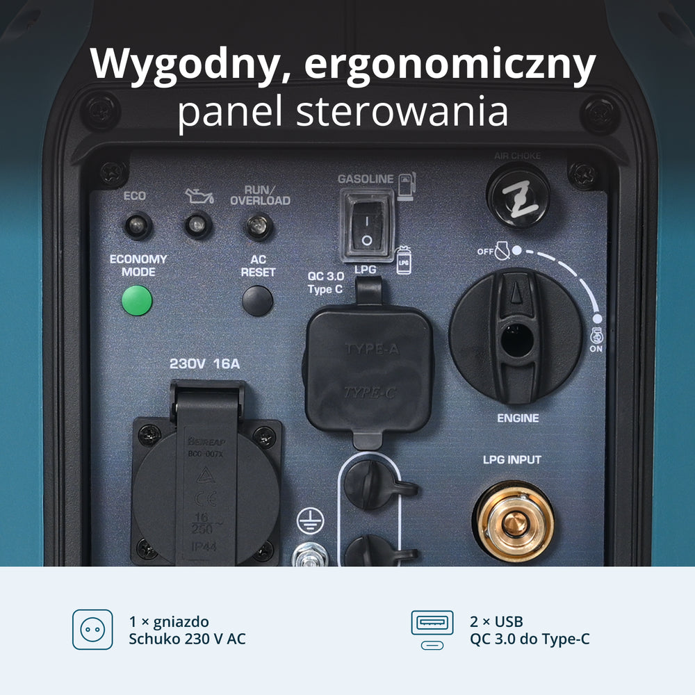 Generator Inwerterowy (gaz/benzyna) KS 1900iG S 