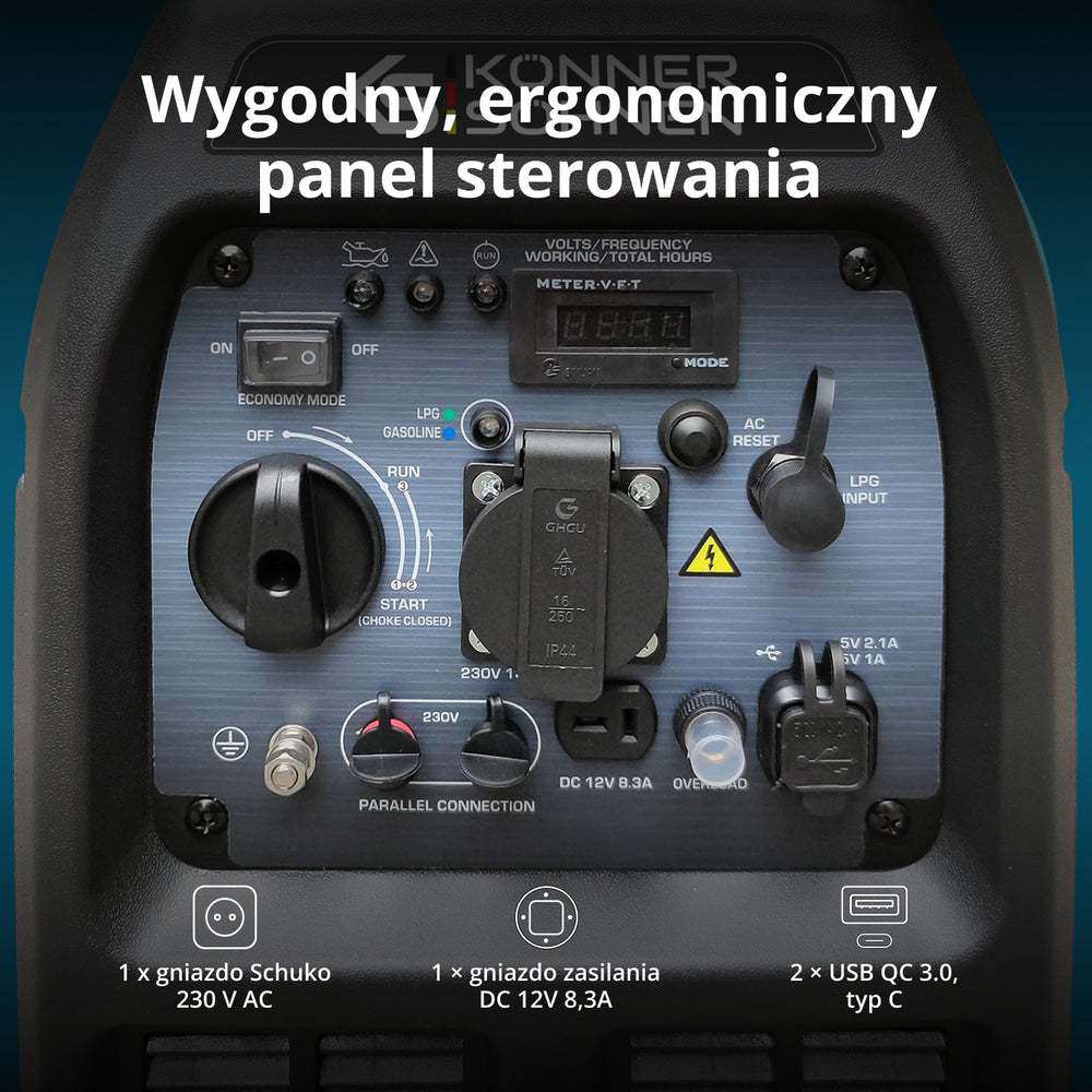 Inwerterowy generator LPG/benzyna KS 3100iG S