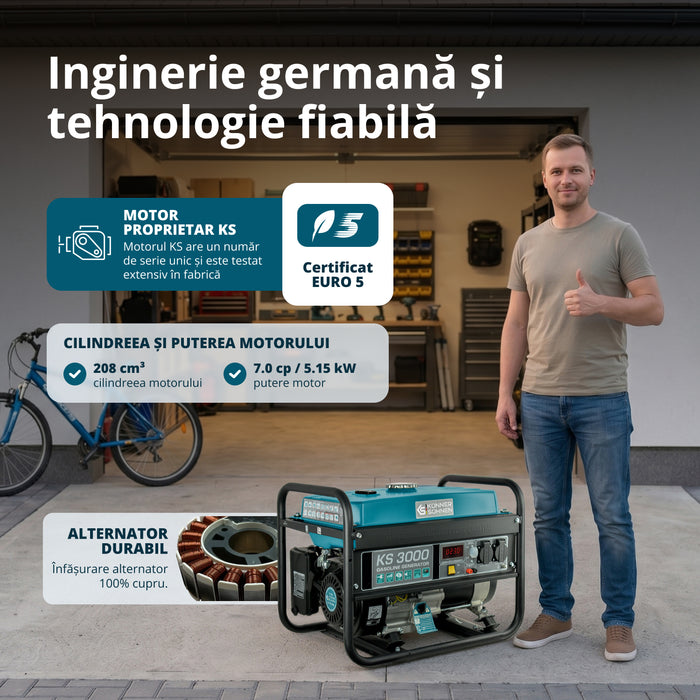 Generator pe benzină „Könner & Söhnen” KS 3000