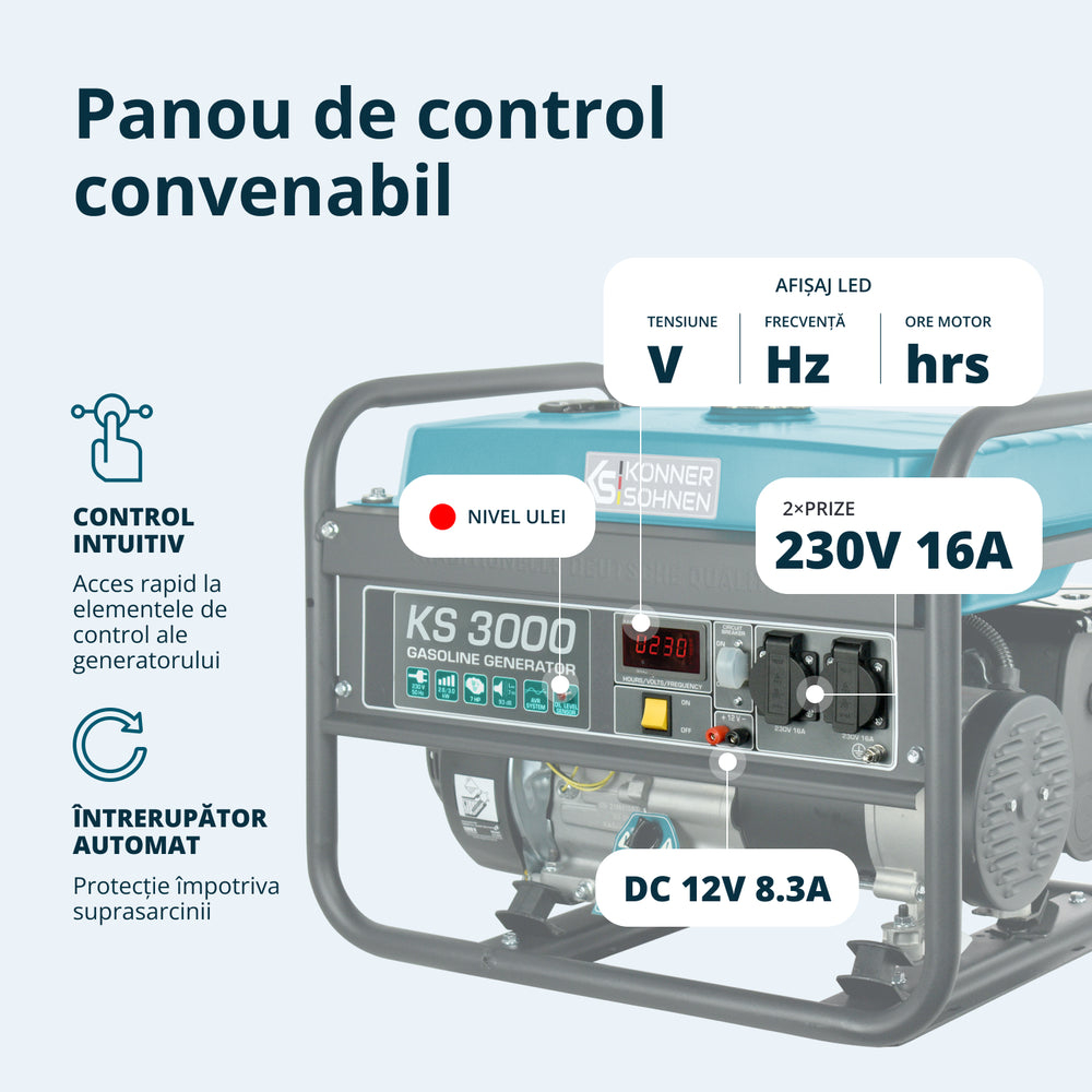 Generator pe benzină „Könner & Söhnen” KS 3000