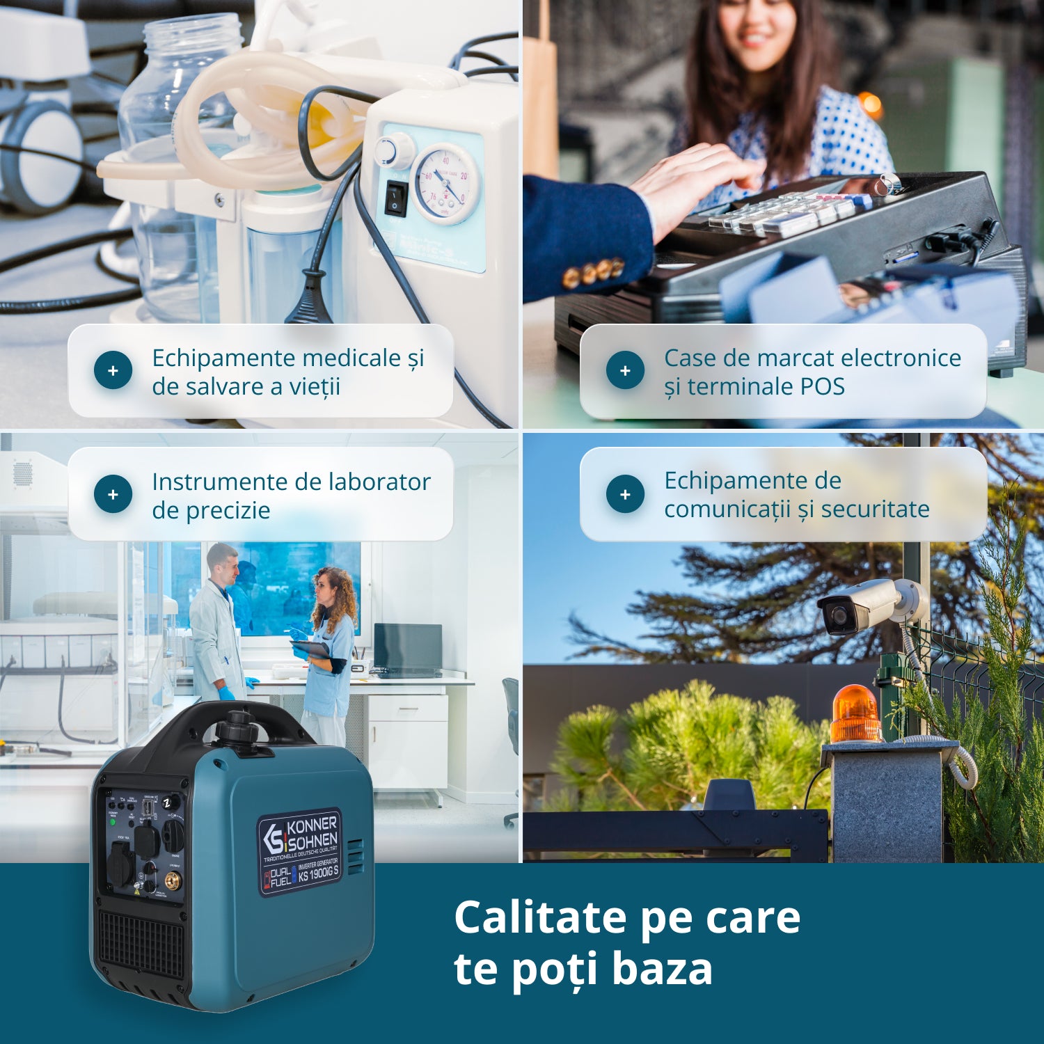 Generator Invertor (gaz/benzină) KS 1900iG S (Recondiționat – Stare Excelentă)
