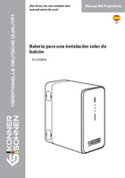 Batería para una instalación solar de balcón KS 2240BSB