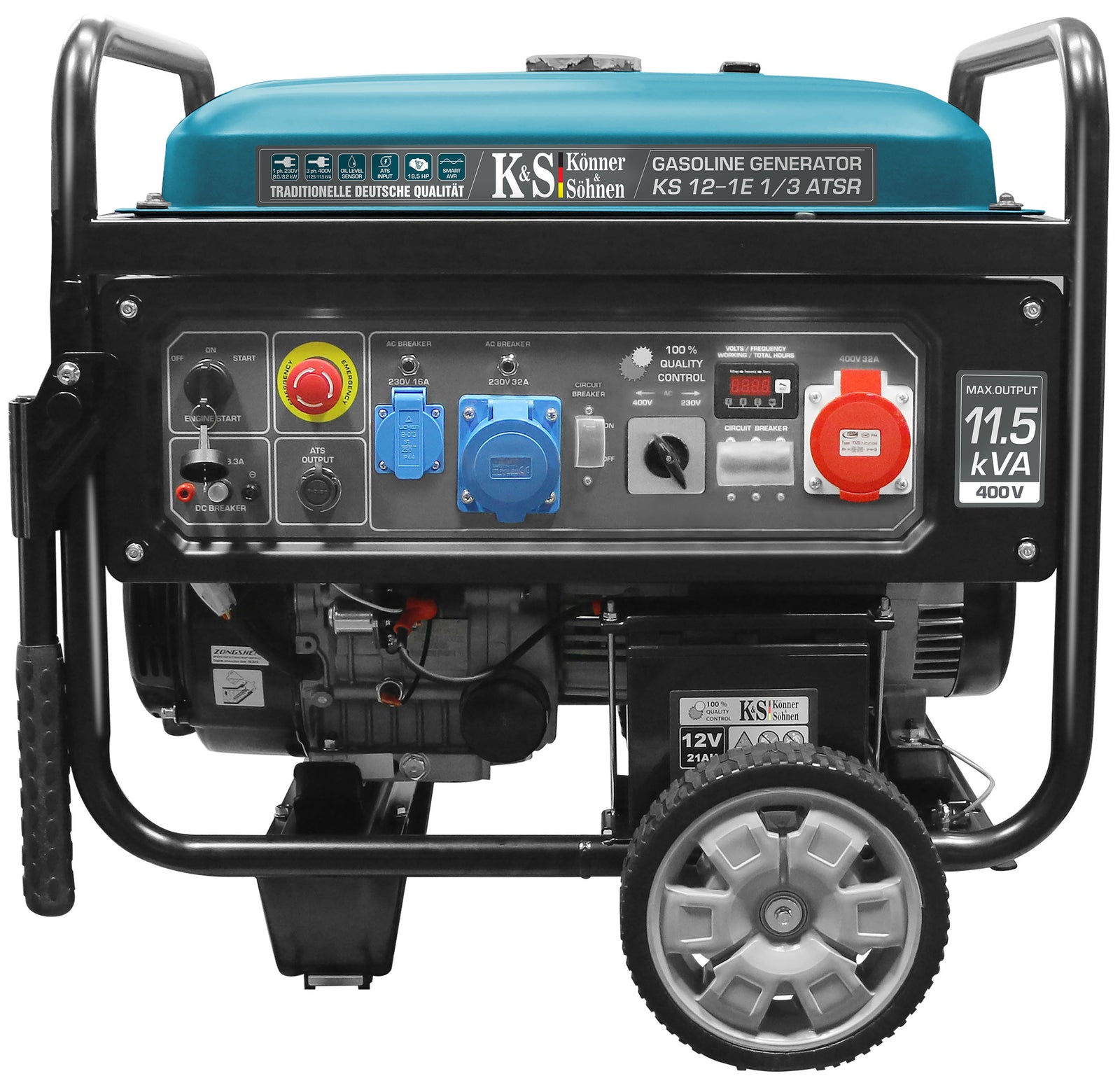 Groupe électrogène à essence "Könner & Söhnen" KS 12-1E 1/3 ATSR