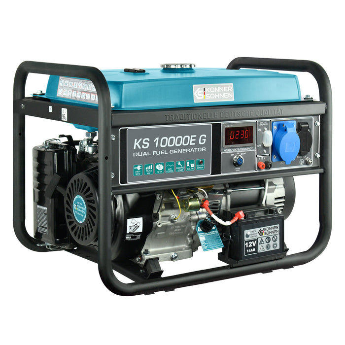 Groupe électrogène à essence/gaz "Könner & Söhnen" KS 10000E G