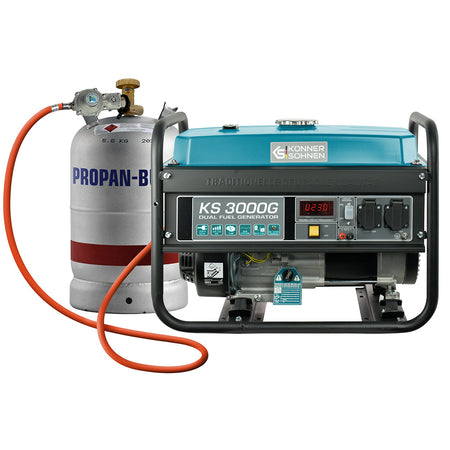 LPG/Bensiinigeneraattori 'Könner & Söhnen' KS 3000G
