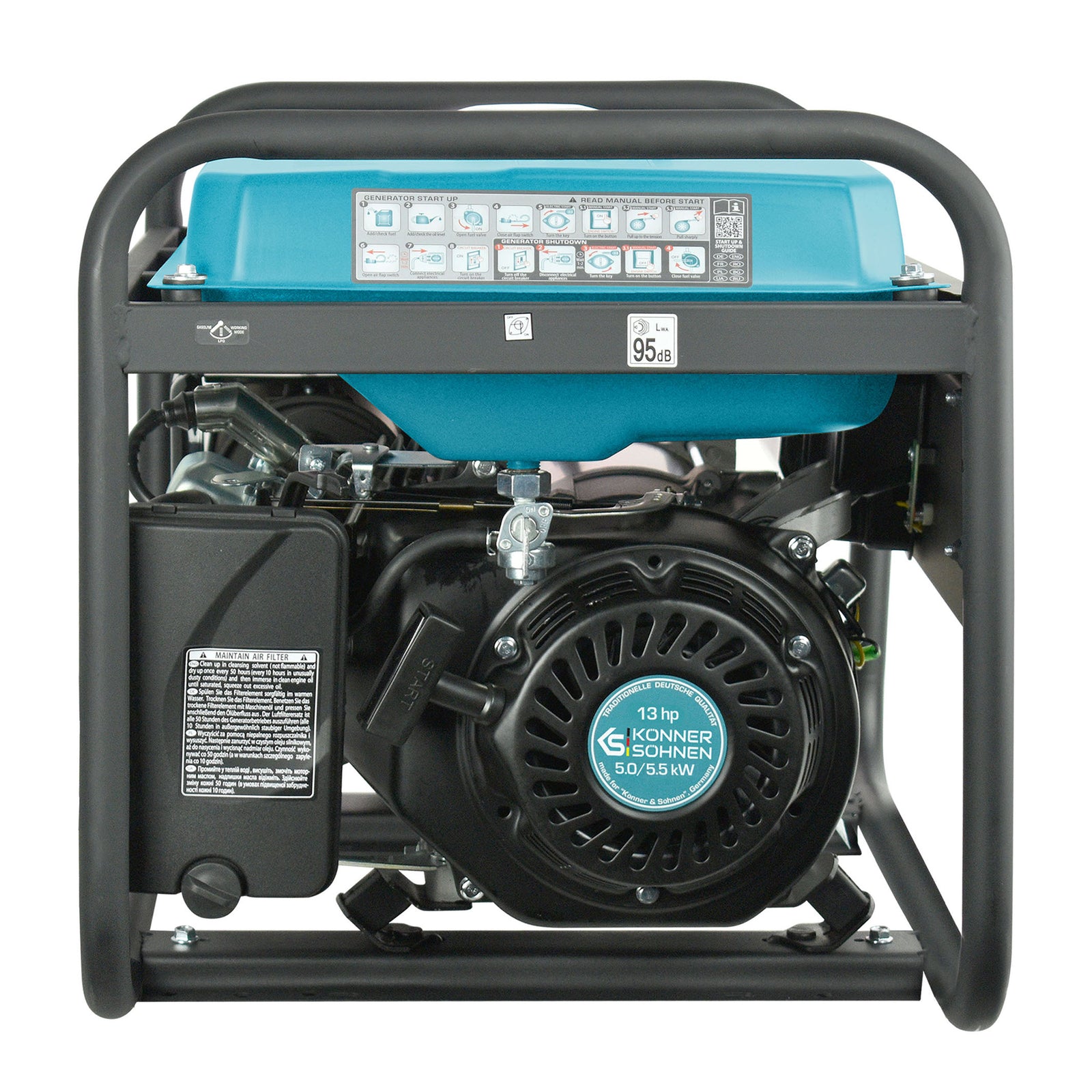 Benzinegenerator "Könner & Söhnen" KS 7000E 1/3
