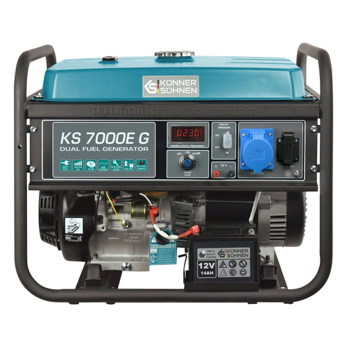LPG/Benzine Generator "Könner & Söhnen" KS 7000E G