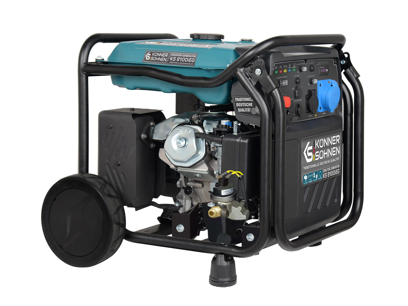 Groupe électrogène à essence-gaz de type inverter KS 8100iEG