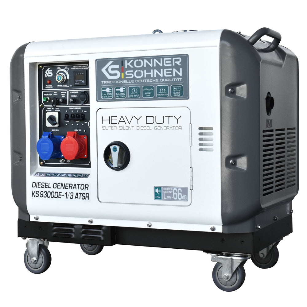 Generador diésel "Könner & Söhnen" KS 9300DE-1/3 ATSR (EURO V)