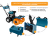 Multifunktionsmaskin KS 7HP-MFM 80Е SET 4 i 1, image 8