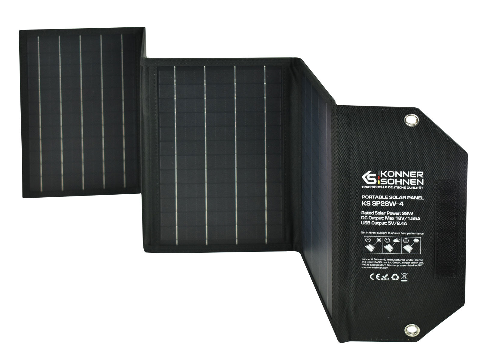 Přenosný solární panel KS SP28W-4